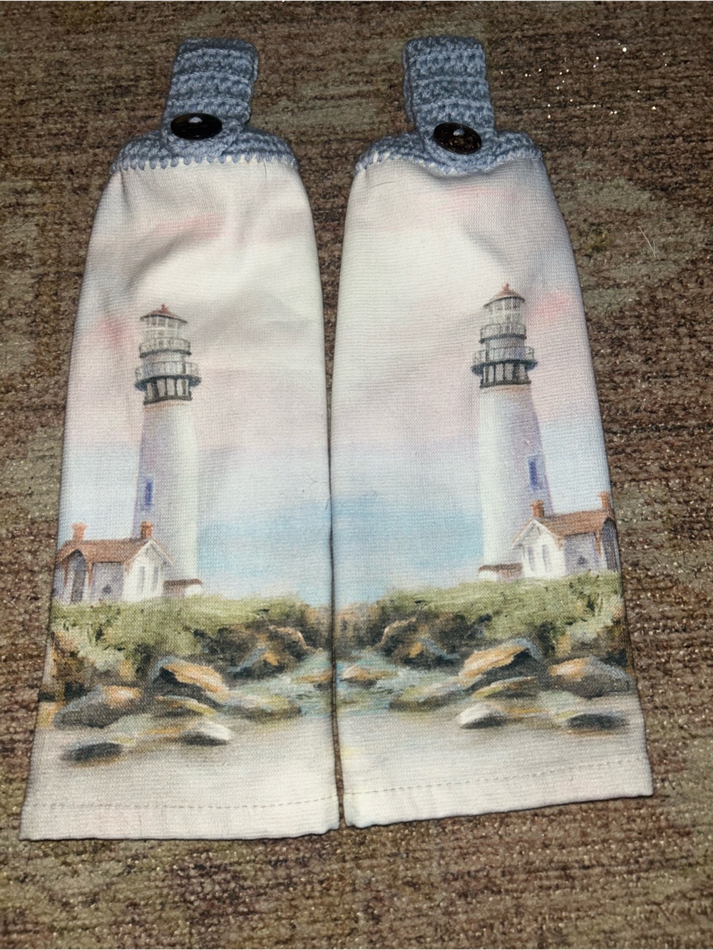 Seaside Lighthouse Hanging Kitchen Towel Set